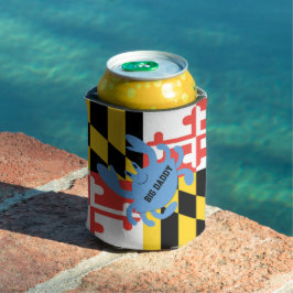 Maryland vlag blauwe krab gepersonaliseerd blikjeskoeler