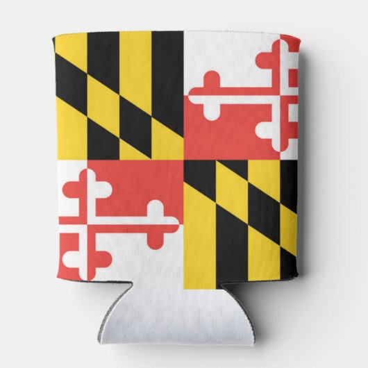 Maryland vlag blauwe krab gepersonaliseerd blikjeskoeler (Achterkant)