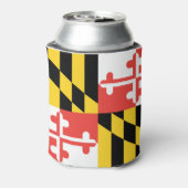 Maryland vlag blauwe krab gepersonaliseerd blikjeskoeler (Blikje Achterkant)