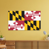 Maryland-vlag Canvas Afdruk (Insitu (Woonkamer))