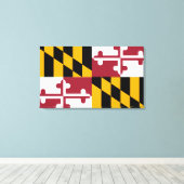 Maryland-vlag Canvas Afdruk (Insitu (Houten vloer))