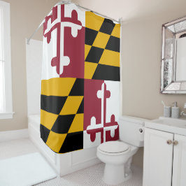 Maryland-vlag Douchegordijn
