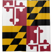 Maryland-vlag Douchegordijn (Voorkant)