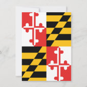 Maryland Vlag Gelukkige Krab Nautical Alle Gelegen Kaart (Achterkant)