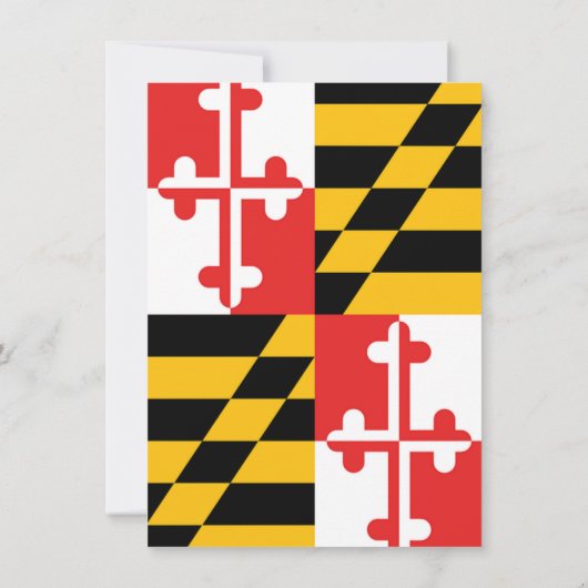 Maryland Vlag Gelukkige Krab Nautical Alle Gelegen Kaart (Achterkant)