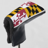 Maryland-vlag golfheadcover (3/4 voorkant)