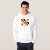 maryland vlag hoodie (Voorkant volledig)