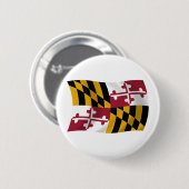 Maryland Vlag Knop Ronde Button 5,7 Cm (Voorkant /achterkant)