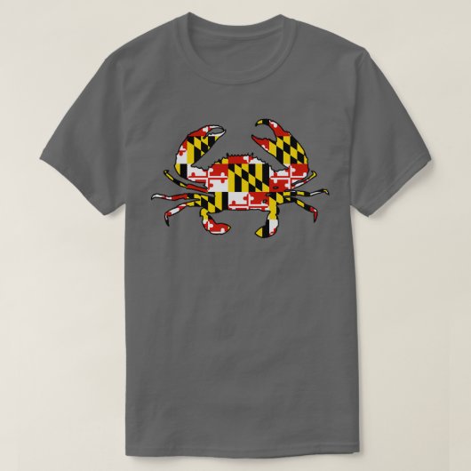 Maryland vlag krab t-shirt (Design voorkant)