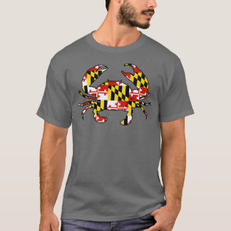 Maryland vlag krab t-shirt