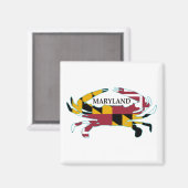Maryland Vlag Krabmagneet Magneet (Voorkant / Achterkant)