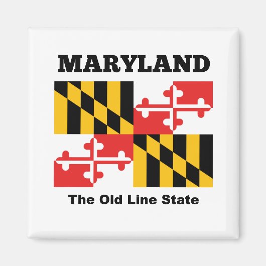 Maryland vlag magneet (Voorkant)