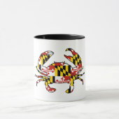 Maryland vlag mok krab koffiebeker (Midden)