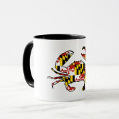 Maryland vlag mok krab koffiebeker (Voorkant links)