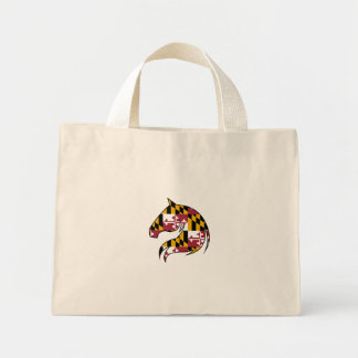 Maryland Vlag Paardenhoofd Boodschappentas Mini Tote Bag