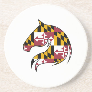 Maryland Vlag Paardenhoofd Papier Onderzetters