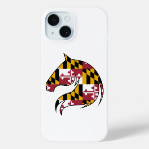 Maryland Vlag Paardenhoofd Phonehoes iPhone 15 Case