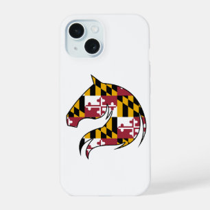 Maryland Vlag Paardenhoofd Phonehoes iPhone 15 Case