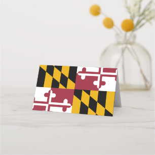 Maryland-vlag Plaatskaartje