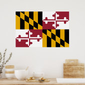 Maryland-vlag Poster (Keuken)