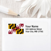 Maryland Vlag Retouradres Labels (Insitu)