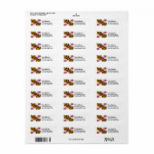 Maryland Vlag Retouradres Labels (Full Sheet)