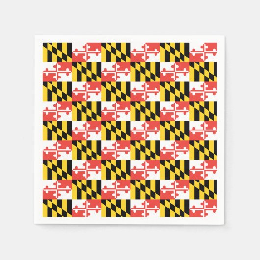 Maryland Vlag servetten (Voorkant)