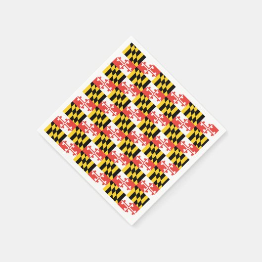 Maryland Vlag servetten (Hoek)