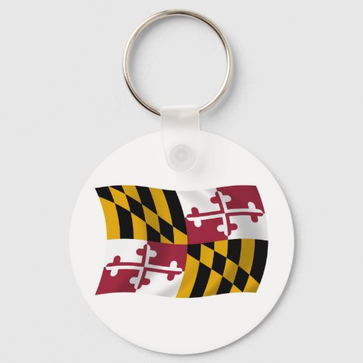 Maryland Vlag Sleutelhanger (Voorkant)