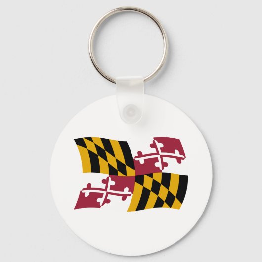 Maryland Vlag Sleutelhanger (Voorkant)