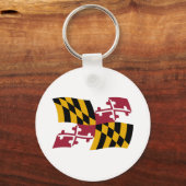 Maryland Vlag Sleutelhanger (Voorkant)