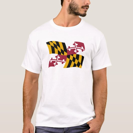 Maryland Vlag T-shirt (Voorkant)