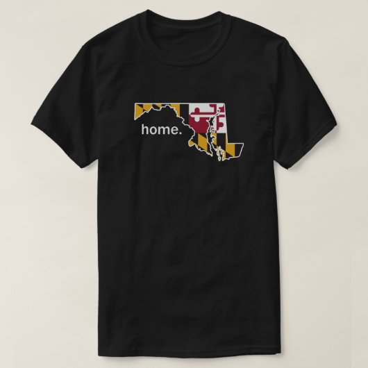Maryland vlag T-shirt thuisland (Design voorkant)
