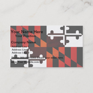Maryland-vlag Visitekaartje