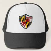 Maryland vlag vrachtwagen trucker pet (Voorkant)