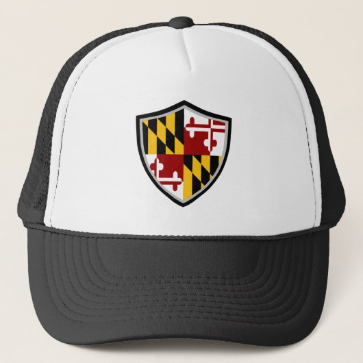 Maryland vlag vrachtwagen trucker pet (Voorkant)