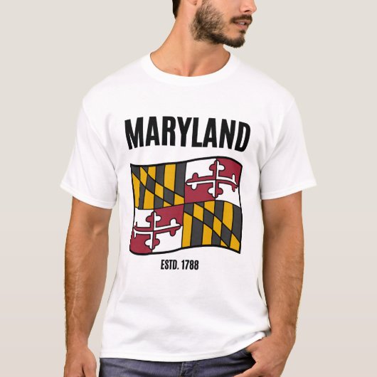Maryland vlag VS T-shirt (Voorkant)