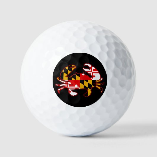 Maryland-vlagkrab Golfballen (Voorkant)