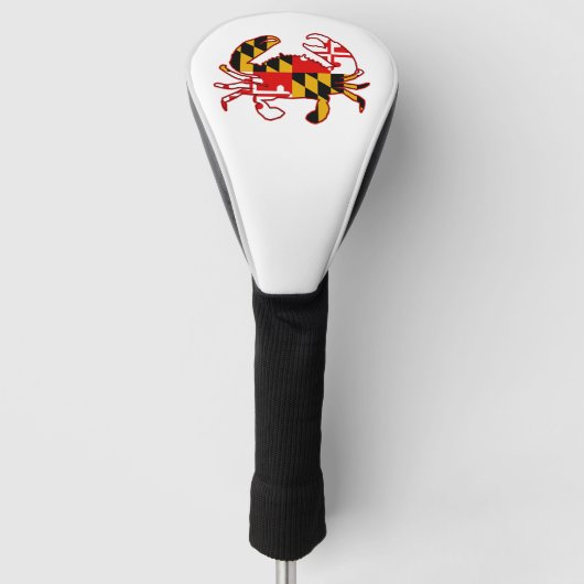 Maryland-vlagkrab Golfheadcover (Voorkant)