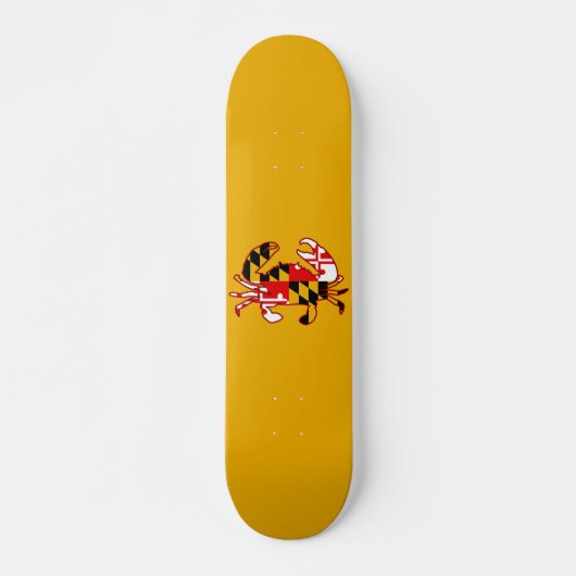 Maryland-vlagkrab Persoonlijk Skateboard (Voorkant)