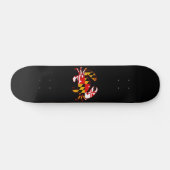 Maryland-vlagkrab Persoonlijk Skateboard (Horizontaal)