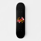 Maryland-vlagkrab Persoonlijk Skateboard (Voorkant)