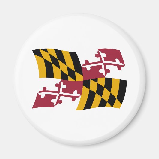 Maryland Vlagmagneet Magneet (Voorkant)