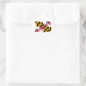 Maryland Vlagsticker Ronde Sticker (Tas)