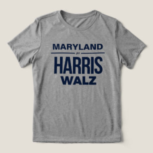 Maryland voor Harris Walz Tri-Blend Shirt