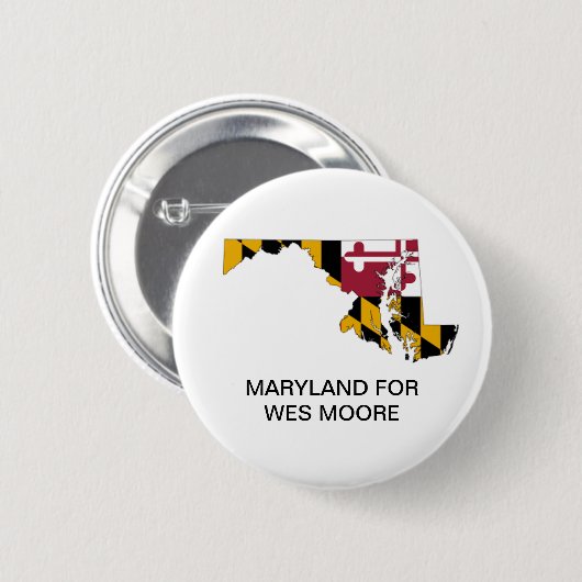 MARYLAND VOOR WES MOORE GOVERNOR Button (Voorkant /achterkant)