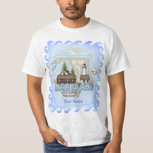 Maryland Vuurtoren T-shirt (Voorkant)