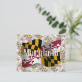 Maryland Waving Flag Briefkaart (Staand voorkant)