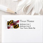 Maryland Waving Flag Etiket (Insitu)