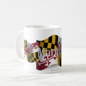Maryland Waving Flag Koffiemok (Voorkant links)